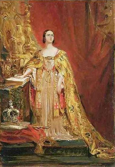 George Hayter Queen Victoria taking the Coronation Oath Sweden oil painting art